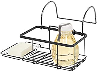 iDesign Everett Metal Over the Side Bathtub Caddy Basket for Master, Guest, Kid's Bathroom, 12.08