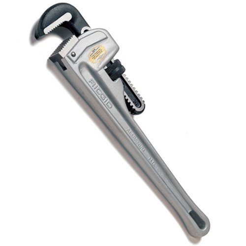 RIDGID 47057 Model 812 Aluminum Straight Pipe Wrench, 12-inch Plumbing Wrench