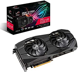 ASUS ROG Strix AMD Radeon RX 5500XT Overclocked 8G GDDR6 1440p HDMI DisplayPort Gaming Graphics Card (ROG-STRIX-RX5500XT-O8G-GAMING)