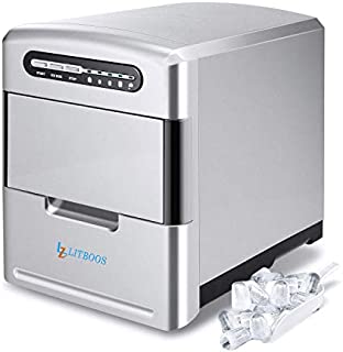 Portable Ice Maker Countertop, Makes 26 lbs Ice in 24 hrs-Ice Cubes Ready in 8-10 Mins,3 Ice Size Compact Electric Icemaker with Scoop and Basket for Parties Mixed Drinks