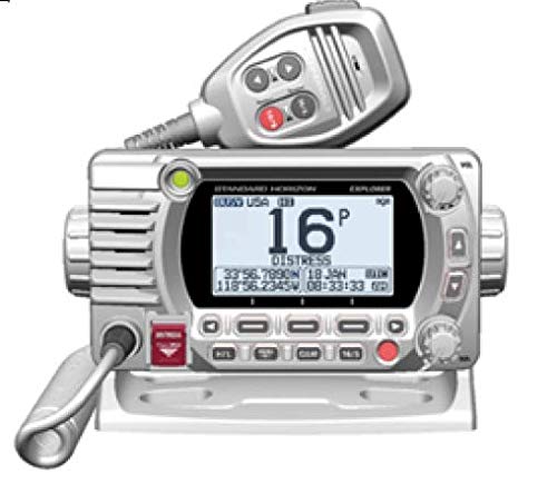 STANDARD HORIZON GX1800GW White 25W VHF/GPS/Second Station Explorer Series