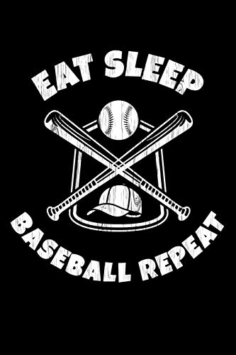 Eat Sleep Baseball Repeat: Baseball Lined Journal and Log Book