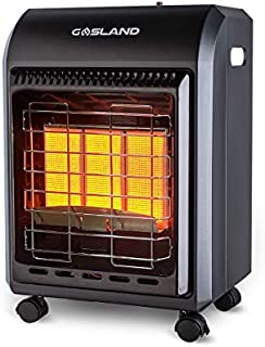 GASLAND MHA18B Propane Heater, 18,000 BTU Warm Area up to 450 sq. ft, Portable LP Gas Heater for Garages, Workshops and Construction Sites, Ultra Quiet Propane Radiant heater with LP Regulator Hose