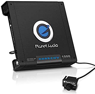 Planet Audio AC1500.1M Monoblock Car Amplifier - 1500 Watts Max Power, 2/4 Ohm Stable, Class A/B, Mosfet Power Supply, Remote Subwoofer Control