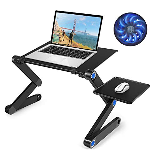 Laptop Table, Adjustable Laptop Bed Table, Portable Laptop Workstation Notebook Stand Reading HolderErgonomic Lap Desk TV Bed Tray Standing Desk