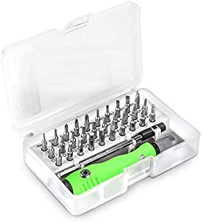 32-in-1 Small Screwdriver Set, Mini Precision Professional Electronics Repair Tool Kit With 30 Bits Magnetic Driver Kit, Small Screwdriver Sets for Phone, Watch, DIY, Game, Console, Tablet, Computer