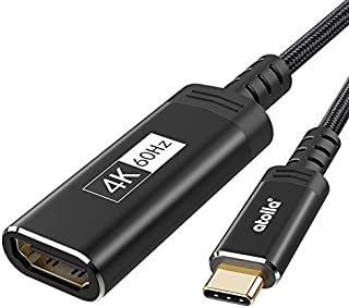 USB C to HDMI Adapter 4K@60Hz, atolla USB Type-C to HDMI Adapter, Thunderbolt 3 to HDMI Compatible with MacBook Pro/Air, iPad Pro, Google Chromebook, Microsoft Surface Pro7, Samsung S20 and More