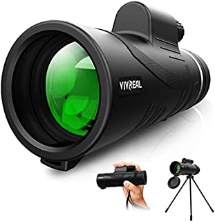 Monocular Telescope - 12X42 High Power Monocular for Bird Watching, IPX7 Waterproof HD Monocular with Tripod Made by Hyper FMC BAK4 Prism & Eco-Friendly Materials