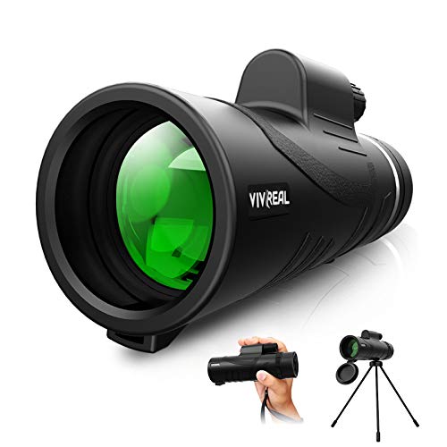 Monocular Telescope - 12X42 High Power Monocular for Bird Watching, IPX7 Waterproof HD Monocular with Tripod Made by Hyper FMC BAK4 Prism & Eco-Friendly Materials