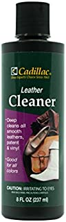 Cadillac Leather Cleaner - Great for Shoes, Boots, Handbags, Car Upholstery, Furniture- Removes Surface Dirt, Grime, Salt and More From Finished Leathers