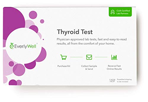 Everlywell Thyroid Test at Home Measures 3 Main Hormones - Discreet, Accurate Blood Analysis - Results Within Days - CLIA-Certified Adult Test - Not Available in NY, NJ, RI 