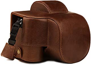 MegaGear MG1814 Ever Ready Genuine Leather Camera Case Compatible with Nikon Z50 (16-50mm) - Brown