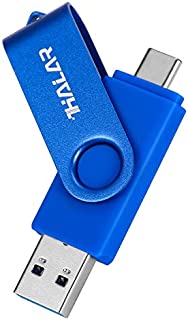 THKAILAR 32GB 64GB 128GB 256GB USB C Flash Drive-2 in 1 USB Thumb Drive with USB and Type-C Port-Compatible with Galaxy,Mac Pro,Laptops,PCData Transfer (32GB,Blue)