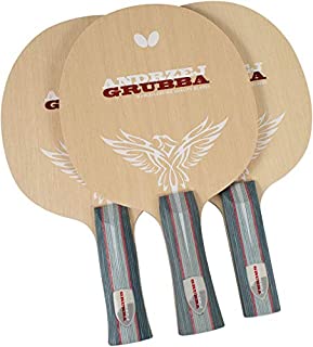 Butterfly Andrzej Grubba Table Tennis Blade - All Wood Andrzej Grubba Blade - Professional Table Tennis Blade - an, FL, and ST Handle Styles - Allround Blade - Made in Japan