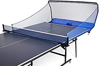 Table Tennis Ball Catch Net - Portable Ping Pong Return Board - Serve and One Player Training Practice Set - Compatible with iPong Robot Trainer Equipment