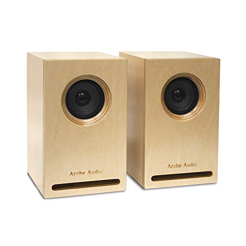 Arche Audio FR 2, Hi-Fi Audio Bookshelf Loudspeaker Semi-Horn-Loaded Full Range Speakers Birch Plywood Enclosure Audiophile Passive Speakers