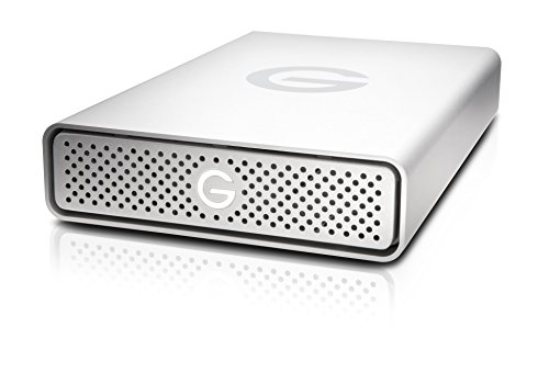 G-Technology 4TB G-DRIVE USB 3.0 Desktop External Hard Drive, Silver - Compact, High-Performance Storage - 0G03594-1