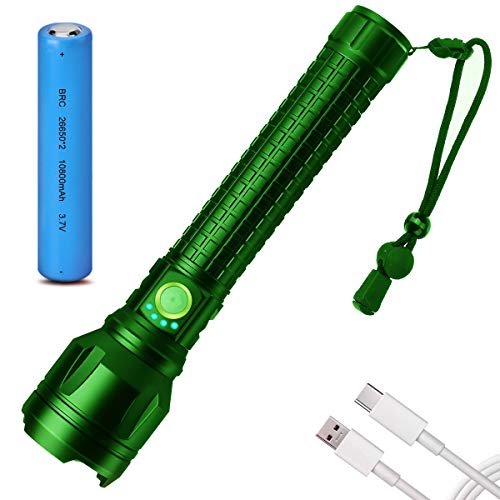 CAMTOA LED Tactical Flashlight, Upgrade Super Bright 90000 Lumens IPX5 Water-Resistant Rechargeable Flashlights with 26650 Battery Zoomable 3 Modes Searchlight for Camping,Home, Emergency