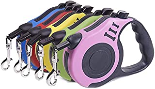 Retractable Dog Leash, Pet Walking Leash With Anti-slip Handle, Strong Nylon Tape, Tangle-free, One-handed One Button Lock & Release, Suitable For Small Medium Dog Cat,10 ft