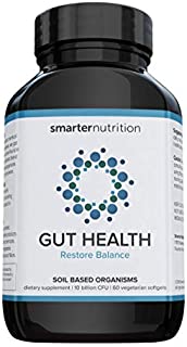 Smarter Gut Health Probiotics - Superior Digestive & Immune Support from 100% Soil-Based Probiotic - Includes Premium Prebiotic Preticx to Help Keep Good Bacteria Healthy & Growing (30 Servings)