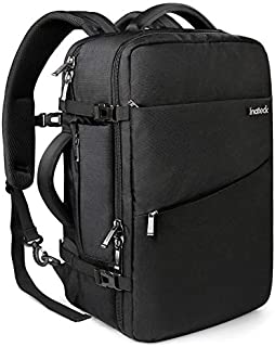 Inateck 40L Travel Backpack, Flight Approved Carry on Backpack Hand Luggage, Anti-Theft Business Laptop Rucksack Large Daypack Weekender Bag for 17'' Laptop - Black