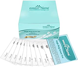 10 Pack - Easy@Home Marijuana (THC) Single Panel Drug Tests Kit - Individually Wrapped Single Panel THC Screen Urine Drug Test Kit with 50 ng/ml Cutoff Level - EDTH-114