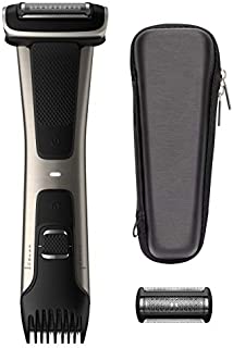 Philips Norelco BG7040/42 Bodygroom Series 7000 Showerproof Body Trimmer & Shaver with Case and Replacement Head