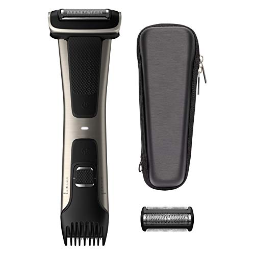 Philips Norelco BG7040/42 Bodygroom Series 7000 Showerproof Body Trimmer & Shaver with Case and Replacement Head