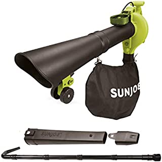 Sun Joe SBJ606E-GA-SJG 14-Amp 250MPH 4-in-1 Electric Blower/Vacuum/Mulcher/Gutter Cleaner, Green