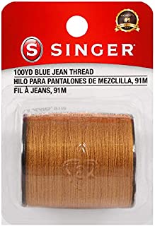 SINGER 67120 Blue Jean Thread, 100 Yards, Old Gold