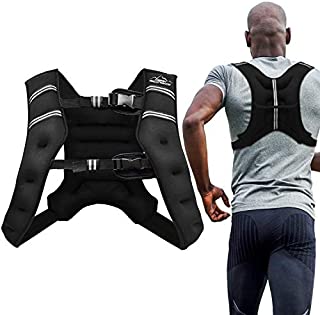 Aduro Sport Weighted Vest Workout Equipment, 4lbs/6lbs/12lbs/20lbs/25lbs Body Weight Vest for Men, Women, Kids (20 Pounds (9.07 KG))