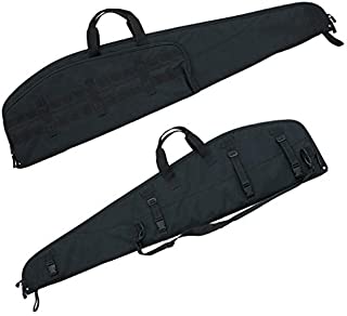 Flying Circle Gear Scoped Rifle Case - MOLLE Compatible - Extra Thick Padding - Locking Zippers on Weapon Compartment - Holds Scoped Rifles up To 47 in Length - 49.5