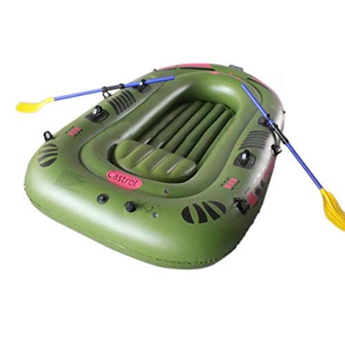 Inflatable Boat, 1/2/3 Person Blow Up Raft Set with Oar Air Pump Portable Heavy Duty PVC Inflatable Kayak Fishing Boat for Lakes Fishing Coast Outdoor Rafting Fishing, Travel Parent-child Activities