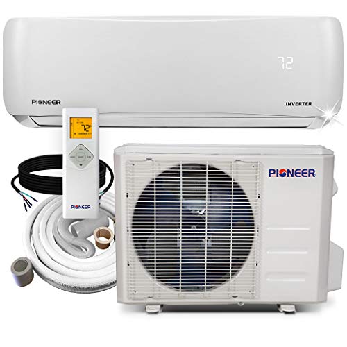 PIONEER Air Conditioner WYS018G-19 Wall Mount Ductless Inverter+ Mini Split Heat Pump, 18000 BTU-208/230V