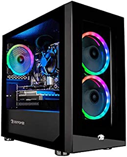 iBUYPOWER Gaming PC Computer Desktop Element Mini 9300 (AMD Ryzen 3 3100 3.6GHz, AMD Radeon RX 550 2GB, 8GB DDR4 RAM, 240GB SSD, Wi-Fi Ready, Windows 10 Home)