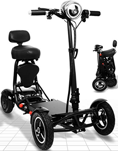 Ephesus S5 New 2020 Model Electric Mobility Scooter |Foldable, Lightweight, Battery Power| (Black)