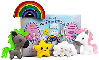 Madam Posy Design Sewing KIT for Kids: DIY Crafts Unicorns Stuffed Animal Sewing Crafts Kit for Girls Boys Kids Age 6-12