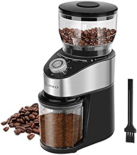 LITIFO Electric Burr Coffee Grinder, 2-12 Cup Conical Coffee Bean Grinder Stepless Control Stainless Steel Burr Mill Grind for Espresso, Drip Coffee, French Press and Percolator Coffee