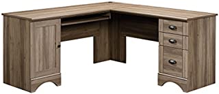 Sauder 425847 Harbor View Corner Computer Desk, Salt Oak