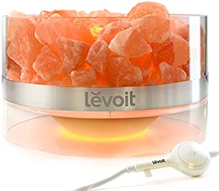 LEVOIT Aria Himalayan Salt Lamp, Pink Rock Large Crystal Natural Himilian Gift Night Light (ETL Certified) Touch Dimmer, 8.5lbs