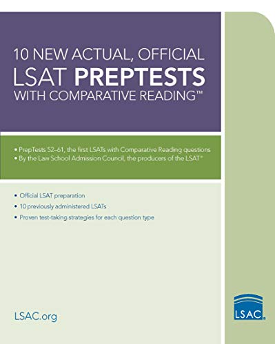 10 New Actual, Official LSAT PrepTests with Comparative Reading: (PrepTests 5261) (Lsat Series)