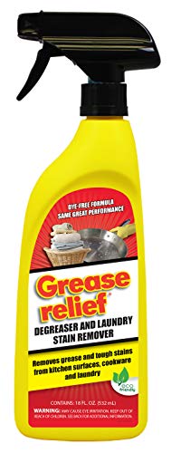 Grease relief Degreaser and Laundry Stain Remover, 18 Ounce