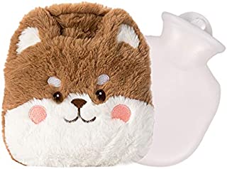 Cstore Rubber Hot Water Bottles Pain Relief with Cute Faux Fur Cover