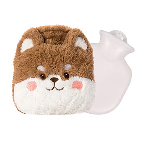 Cstore Rubber Hot Water Bottles Pain Relief with Cute Faux Fur Cover