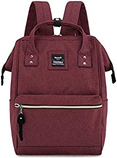 Himawari Laptop Backpack Travel Backpack With USB Charging Port Large Diaper Bag Doctor Bag School Backpack for Women&Men(9001-Burgundy)