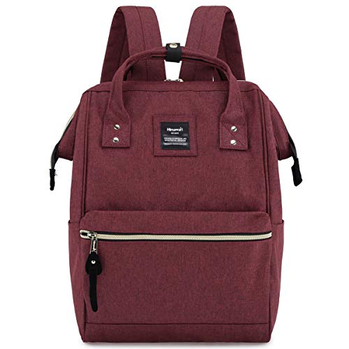 Himawari Laptop Backpack Travel Backpack With USB Charging Port Large Diaper Bag Doctor Bag School Backpack for Women&Men(9001-Burgundy)