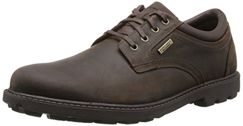 Rockport mens Storm Surge Water Proof Plain Toe oxfords shoes, Tan, 9.5 Wide US