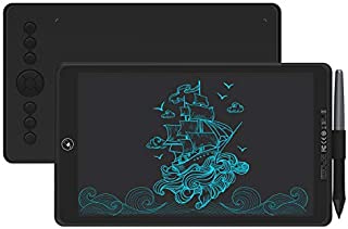 Huion Inspiroy Ink H320M Drawing Tablet, Dual-Purpose LCD Writing Tablet 8192 Pen Pressure Battery-Free Stylus Tilt Function Android Supported with Sleeve Bag (Quartz Black)