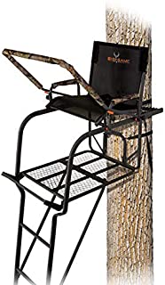 BIG GAME Hunter HD 1.5 Treestand - Adjustable Shooting Rail, Extra Wide/Deep Platform for Wide Stances, Flex Tek Comfort Seating 18.6' Tall