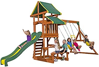 Backyard Discovery Tucson All Cedar Wood Playset Swing Set